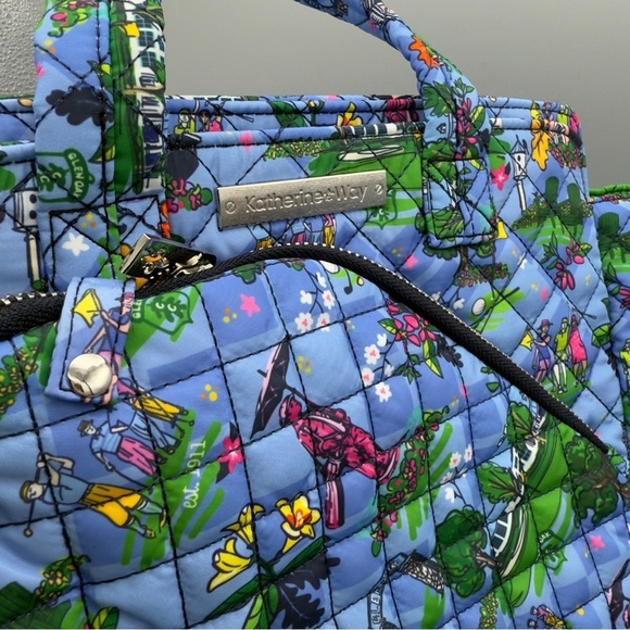 Katherine Bell Pickleball Racket Tote Bag Blue Green - Picture 2 of 6